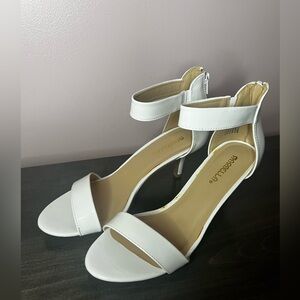 Women’s white heels